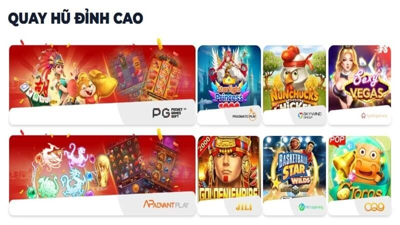 Goal123 42 Nổ hũ Goal123 hợp tác cùng Pragmatic Play, PG Soft và JILI với nhiều game jackpot