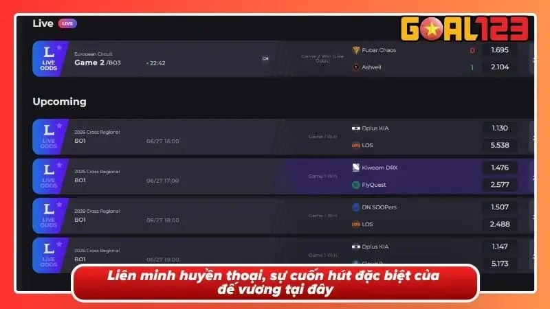 IM Esports Tại GOAL123 - Sân Chơi Thể Thao Điện Tử Hàng Đầu 3 Liên minh huyền thoại, đế vương không ngai